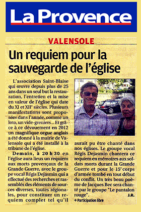 La Provence article Poetes des Hautes Terres